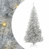 vidaXL Weihnachtsbaum mit 300 LEDs mit St&auml;nder Silber 240 cm PET