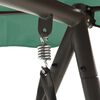 vidaXL Hollywoodschaukel mit Dach Gr&uuml;n 198 cm Stoff und Stahl