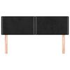 vidaXL Kopfteile Schwarz 144x5x78/88 cm Samt