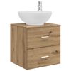 vidaXL Wandmontierte Waschtisch Artisan-Eiche 49,5 x 44,5 x 66,5 cm