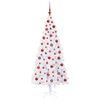 vidaXL K&uuml;nstlicher Weihnachtsbaum Wei&szlig; 180 cm PVC und Stahl