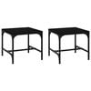 vidaXL Beistelltische 2 Stk. Schwarz 40x40x35 cm Holzwerkstoff