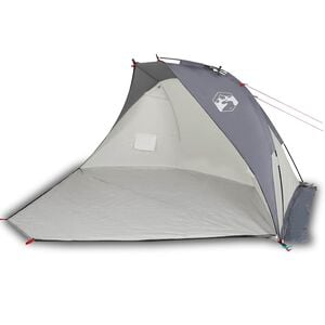 vidaXL Strandzelt Grau 268x223x125 cm 185T Polyester