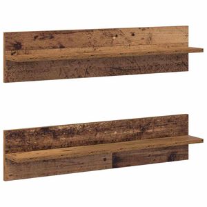 vidaXL Wandregal 2 pcs Altholz 80 x 11,5 x 18 cm Holzwerkstoff