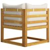 vidaXL 10-tlg. Garten-Lounge-Set mit Auflagen Creme Massivholz Akazie