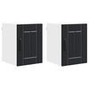 vidaXL Wandschrank LUCCA 2 stk. Schwarz Holzwerkstoff