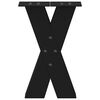 vidaXL Couchtischbeine X-Form 2 Stk. Schwarz 38x(42-43) cm Stahl