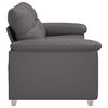 vidaXL 2-Sitzer-Sofa Grau 140 cm Kunstleder
