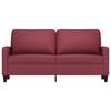 vidaXL 2-Sitzer-Sofa Weinrot 140 cm Stoff