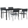 vidaXL Gartenm&ouml;bel Set 5 stk. Anthrazit Stahl