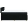 vidaXL Boxspringbett mit Matratze Schwarz 160x200 cm Stoff