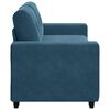 vidaXL Zweisitzer-Sofa Blau 180x77x82 cm Samt