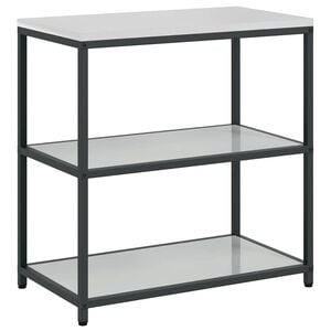 vidaXL K&uuml;chenregal HATTEM Silber 90 x 50 x 92 cm Stahl