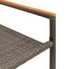 vidaXL Garten Stapelstühle 2 pcs Grau und Braun