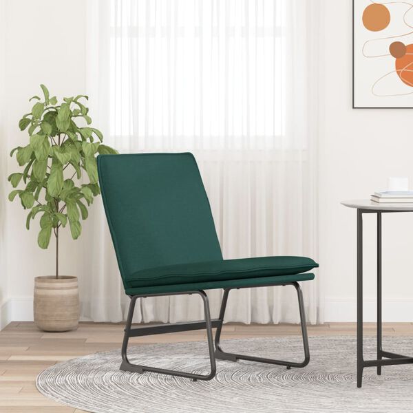 vidaXL Loungesessel Dunkelgr&uuml;n 52x75x76 cm Stoff