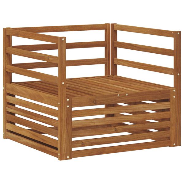 vidaXL 2 St&uuml;ck Sofa mit Armlehnen Natur