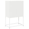 vidaXL Highboard Weiß 68x39x107 cm Stahl
