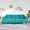 vidaXL Wohnzimmer Couch 3 pcs T&uuml;rkis