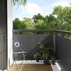 vidaXL Balkon-Sichtschutz Anthrazit 400x90 cm Poly Rattan