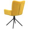 vidaXL Esszimmerstühle 2 Stk. Drehbar Gelb Samt