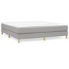 vidaXL Boxspringbettgestell Hellgrau 180x200 cm Stoff
