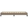 vidaXL Bettgestell ohne Matratze Taupe 90x200 cm Stoff