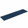 vidaXL Wandpaneele 12 Stk. Blau 60x15 cm Samt 1,08 m²