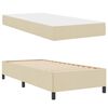 vidaXL Boxspringbett Creme 90 x 200 cm Stoff