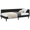 vidaXL Eckbettgestell mit Matratze mit Kopfteil 2 pcs Schwarz Samt