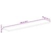 vidaXL Tischplatte 160x40x3,8 cm Rechteckig Raues Massivholz Mango