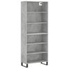 vidaXL Highboard Betongrau 69,5x32,5x180 cm Holzwerkstoff