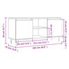 vidaXL TV-Schrank Sonoma-Eiche 104x35x50 cm Holzwerkstoff