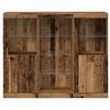 vidaXL LED-Sideboard Altholz 123 x 37 x 100 cm Holzwerkstoff