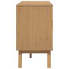 vidaXL Sideboard OLDEN Grau und Braun 114x43x73,5 cm Massivholz Kiefer