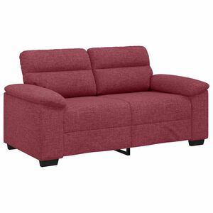 vidaXL 2-Sitzer-Sofa Weinrot 160x81x84 cm Stoff