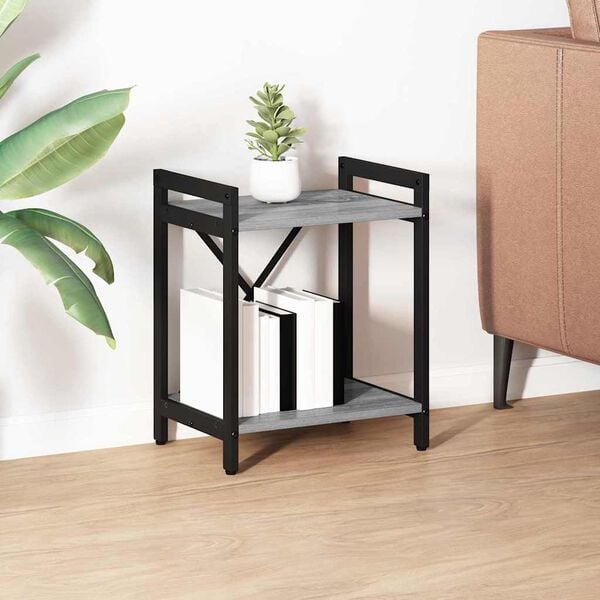 vidaXL B&uuml;cherregal Grau Sonoma 40 x 30 x 50 cm Holzwerkstoff