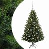 vidaXL K&uuml;nstlicher Weihnachtsbaum mit Kugel 120 cm 150 LEDs