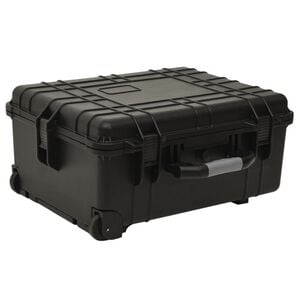 vidaXL Koffer f&uuml;r Flugreise Tragbar Schwarz 79,5x51,5x30,5 cm PP