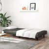 vidaXL Schlafsofa 2-Sitzer Grau Kunstleder