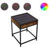 vidaXL Nachttisch mit Infinity-LED Räuchereiche 40x40x51 cm