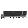 vidaXL Schlafsofa in L-Form Hellgrau 260x140x70 cm Stoff