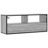 vidaXL TV-Schrank Grau Sonoma 100x31x39,5 cm Holzwerkstoff und Metall