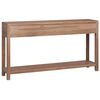 vidaXL Konsolentisch 145&times;30&times;80 cm Teak Massivholz