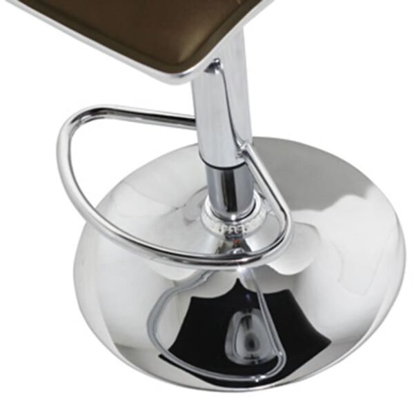 vidaXL Barhocker 2 Stk. Braun Kunstleder
