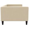 vidaXL Tagesbett Creme 90x200 cm Stoff