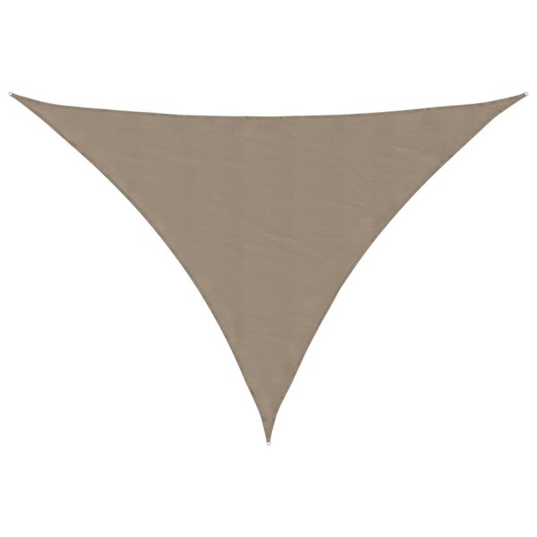 vidaXL Sonnensegel Oxford-Gewebe Dreieckig 4x5x6,4 m Taupe