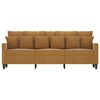vidaXL 3-Sitzer-Sofa Braun 180 cm Samt