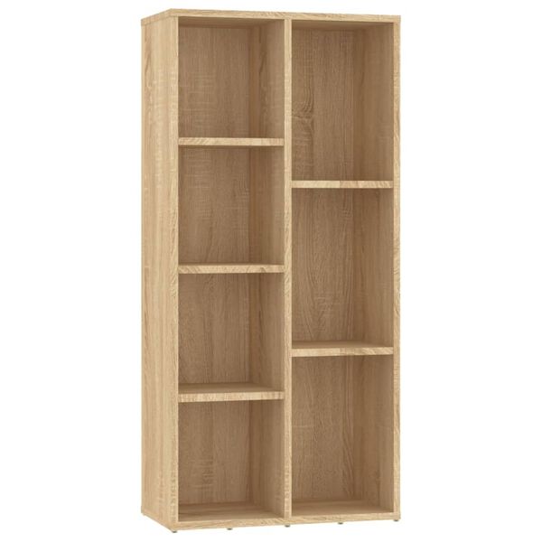 vidaXL Bücherregal Sonoma-Eiche 50x25x106 cm Holzwerkstoff