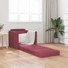 vidaXL Bodensofa mit Schlaffunktion Weinrot 112x174x55 cm Stoff