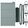 vidaXL Zaunpfosten Gr&uuml;n 25 x 0,5 m (19 x 19 mm Maschenweite) Stahl